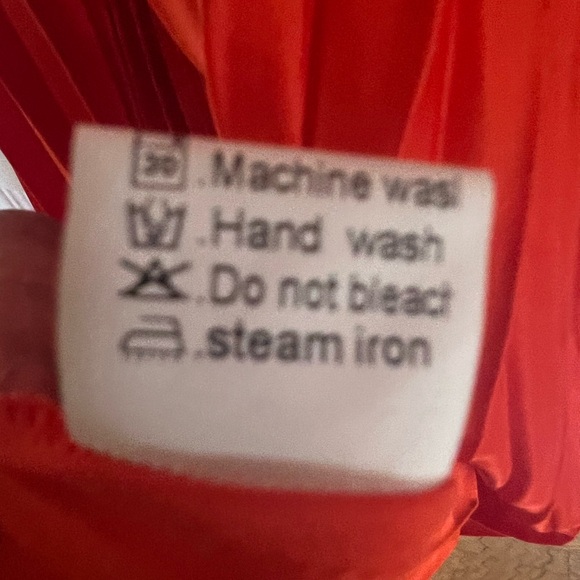 Elegant Silk Orange One-Shoulder Dress - Picture 6 of 7